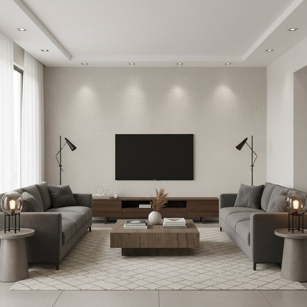 Rugged Linen High Performance Wallcovering - Featherstone | Ronald Redding