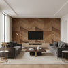Santa Fe Désir Sauvage | Elitis - Living Room Visualization (AI-generated, may not be to scale. Verify pattern scale with product specifications.)