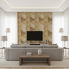 Santa Fe Hors Du Temps | Elitis - Living Room Visualization (AI-generated, may not be to scale. Verify pattern scale with product specifications.)