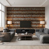 Wildwood Jewel | Schumacher Wallcovering - Living Room Visualization (AI-generated, may not be to scale. Verify pattern scale with product specifications.)