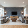 Whirlpool Twilight | Schumacher Wallcovering - Living Room Visualization (AI-generated, may not be to scale. Verify pattern scale with product specifications.)