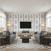 T10236 | Thibaut - Living Room Visualization (AI-generated, may not be to scale. Verify pattern scale with product specifications.)