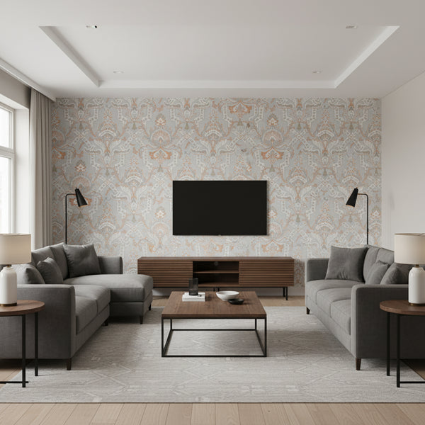 Maduri Tangerine and Grey | Thibaut