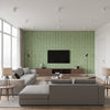 T10620 | Thibaut - Living Room Visualization (AI-generated, may not be to scale. Verify pattern scale with product specifications.)