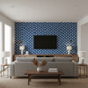 T10651 | Thibaut - Living Room Visualization (AI-generated, may not be to scale. Verify pattern scale with product specifications.)