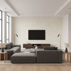 Javan Neutral Neutral | Thibaut - Living Room Visualization (AI-generated, may not be to scale. Verify pattern scale with product specifications.)