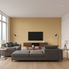 Monaco Tobacco Tobacco | Thibaut - Living Room Visualization (AI-generated, may not be to scale. Verify pattern scale with product specifications.)