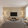 T8012104.1616.0 | Kravet - Living Room Visualization (AI-generated, may not be to scale. Verify pattern scale with product specifications.)