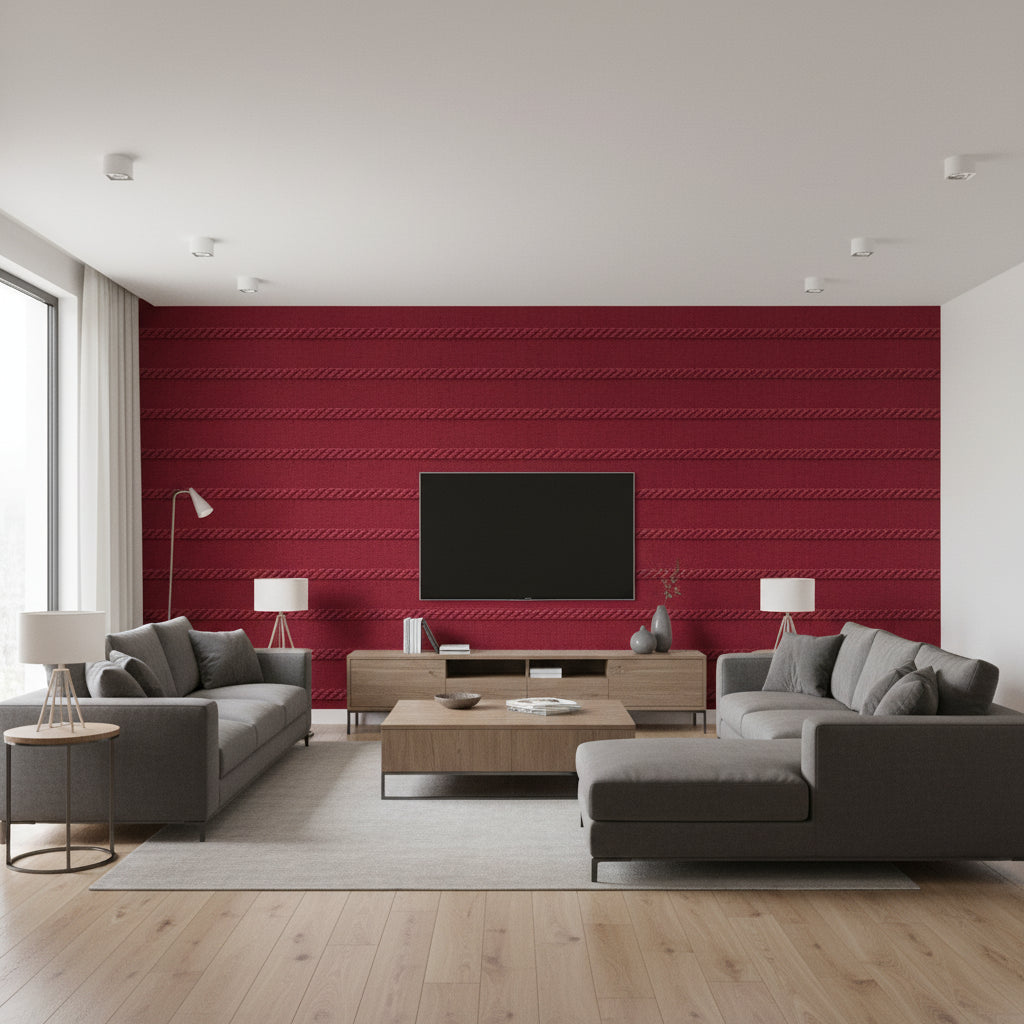 T8012104.717.0 | Kravet - Living Room Visualization (AI-generated, may not be to scale. Verify pattern scale with product specifications.)