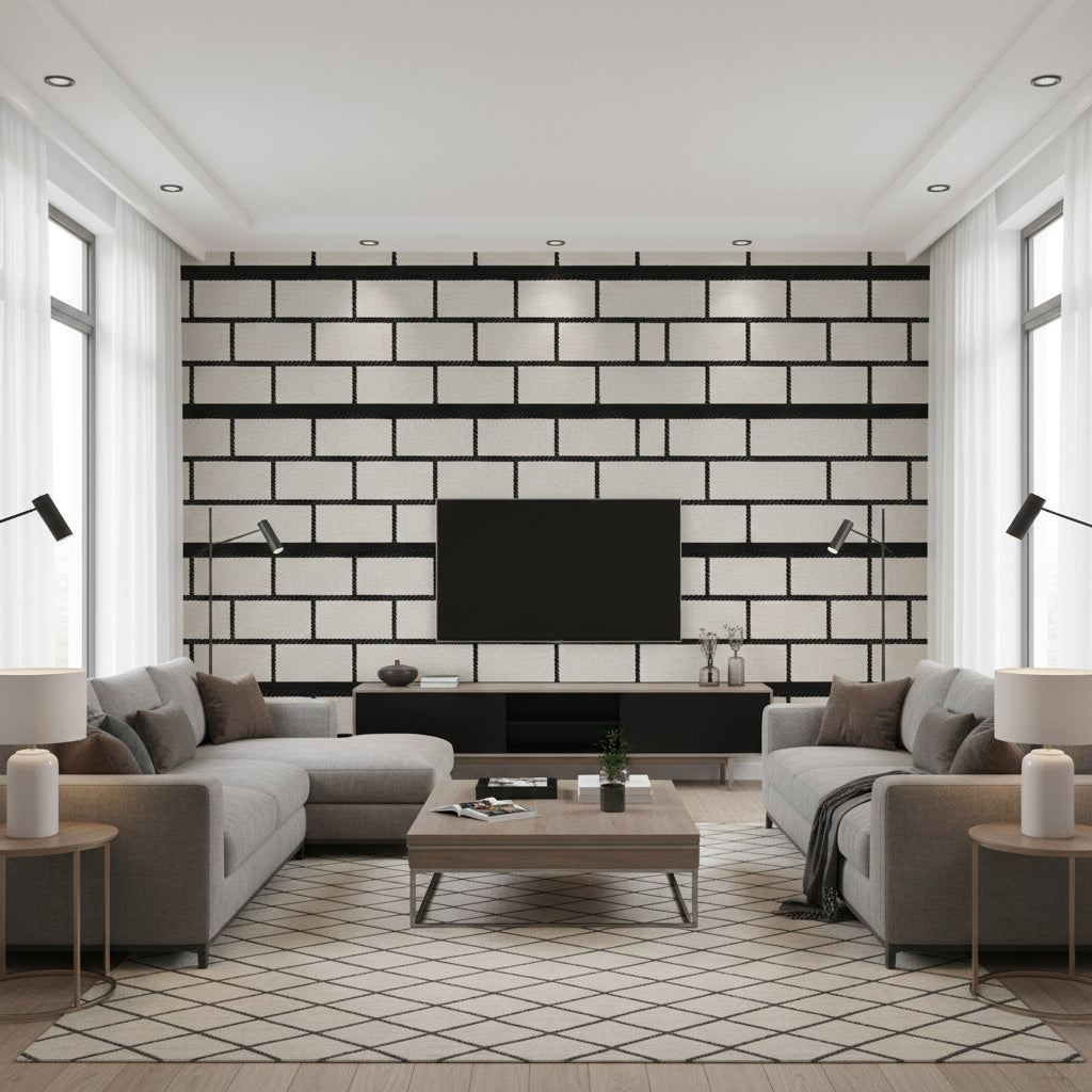 T8012104.8.0 | Kravet - Living Room Visualization (AI-generated, may not be to scale. Verify pattern scale with product specifications.)