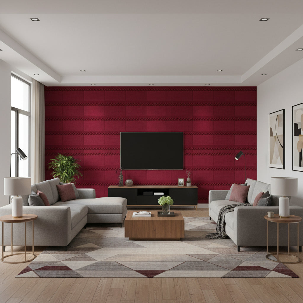T8012104.99.0 | Kravet - Living Room Visualization (AI-generated, may not be to scale. Verify pattern scale with product specifications.)