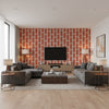 T8012105.24.0 | Kravet - Living Room Visualization (AI-generated, may not be to scale. Verify pattern scale with product specifications.)