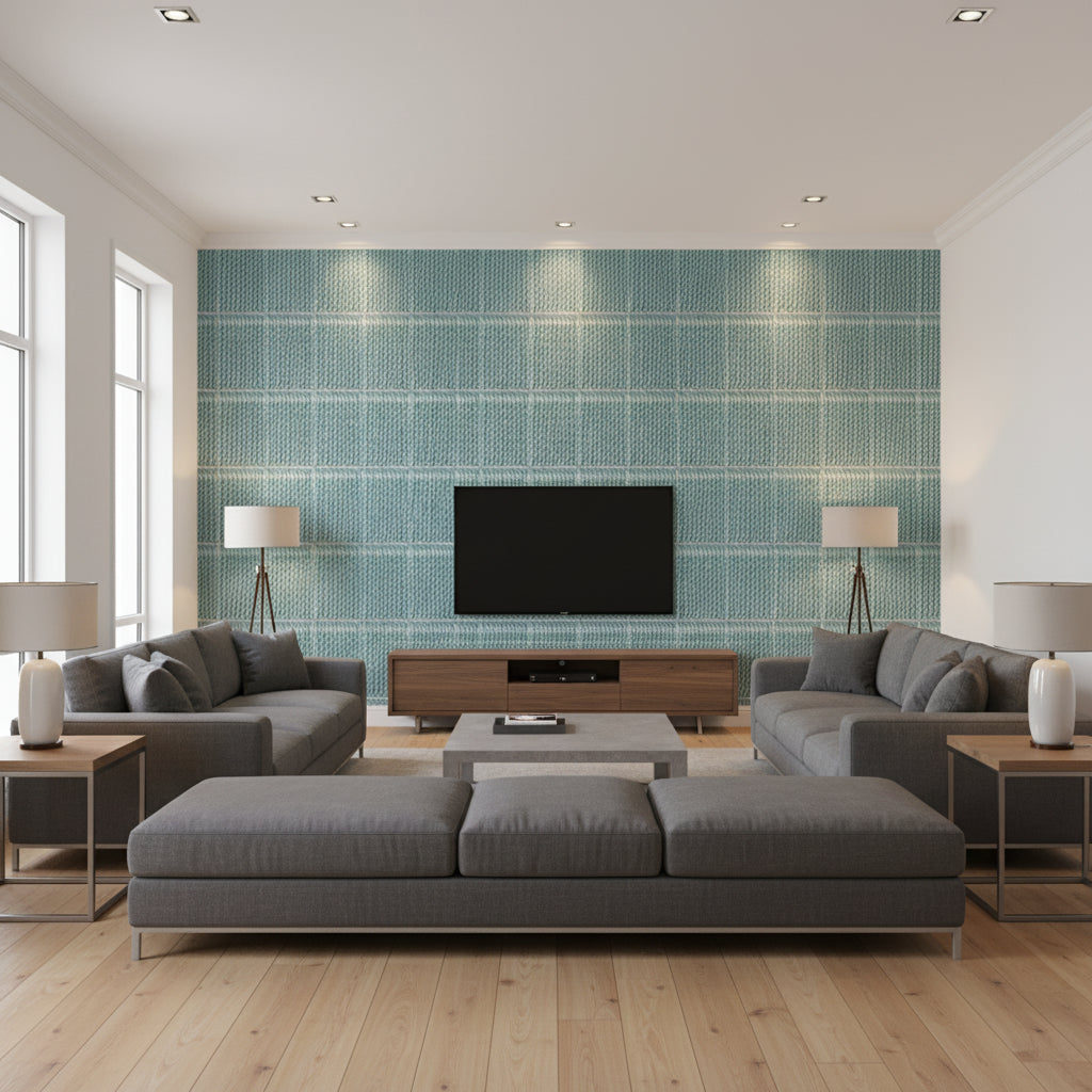 T8012106.35.0 | Kravet - Living Room Visualization (AI-generated, may not be to scale. Verify pattern scale with product specifications.)