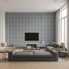 T8012106.515.0 | Kravet - Living Room Visualization (AI-generated, may not be to scale. Verify pattern scale with product specifications.)