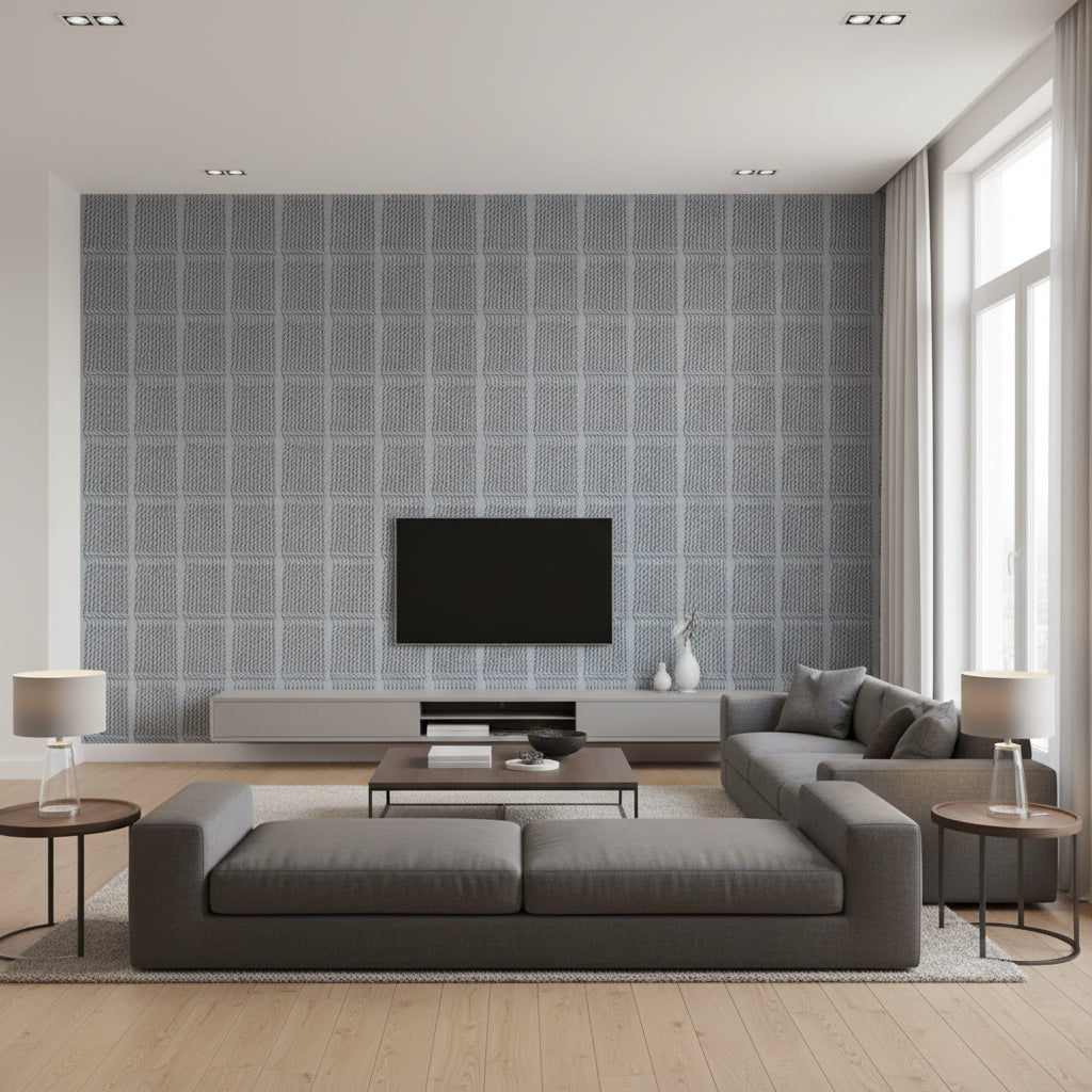 T8012106.515.0 | Kravet - Living Room Visualization (AI-generated, may not be to scale. Verify pattern scale with product specifications.)