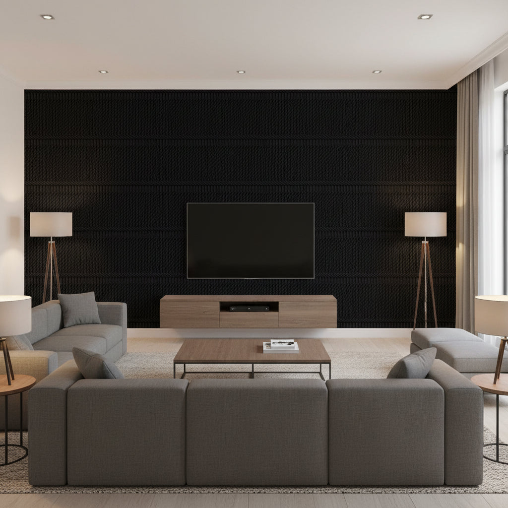 T8012106.8.0 | Kravet - Living Room Visualization (AI-generated, may not be to scale. Verify pattern scale with product specifications.)