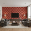 T8012106.924.0 | Kravet - Living Room Visualization (AI-generated, may not be to scale. Verify pattern scale with product specifications.)