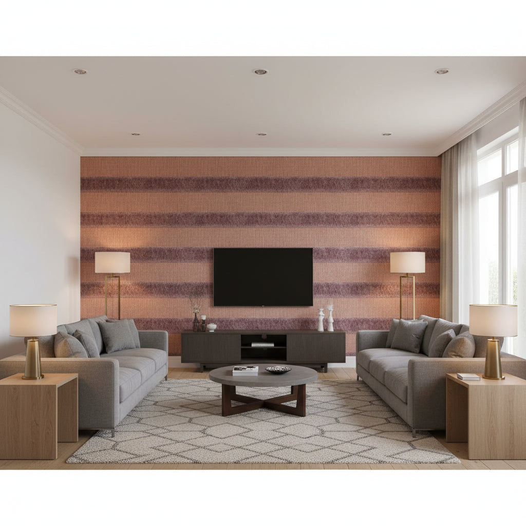 T8015508.10.0 | Kravet - Living Room Visualization (AI-generated, may not be to scale. Verify pattern scale with product specifications.)