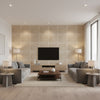 T8015508.111.0 | Kravet - Living Room Visualization (AI-generated, may not be to scale. Verify pattern scale with product specifications.)