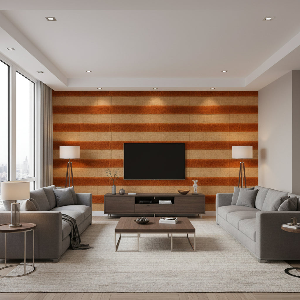 T8015508.12.0 | Kravet - Living Room Visualization (AI-generated, may not be to scale. Verify pattern scale with product specifications.)
