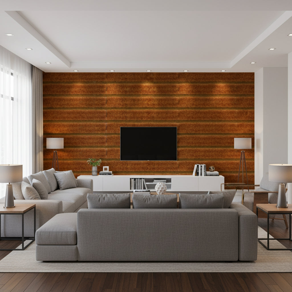 T8015508.22.0 | Kravet - Living Room Visualization (AI-generated, may not be to scale. Verify pattern scale with product specifications.)