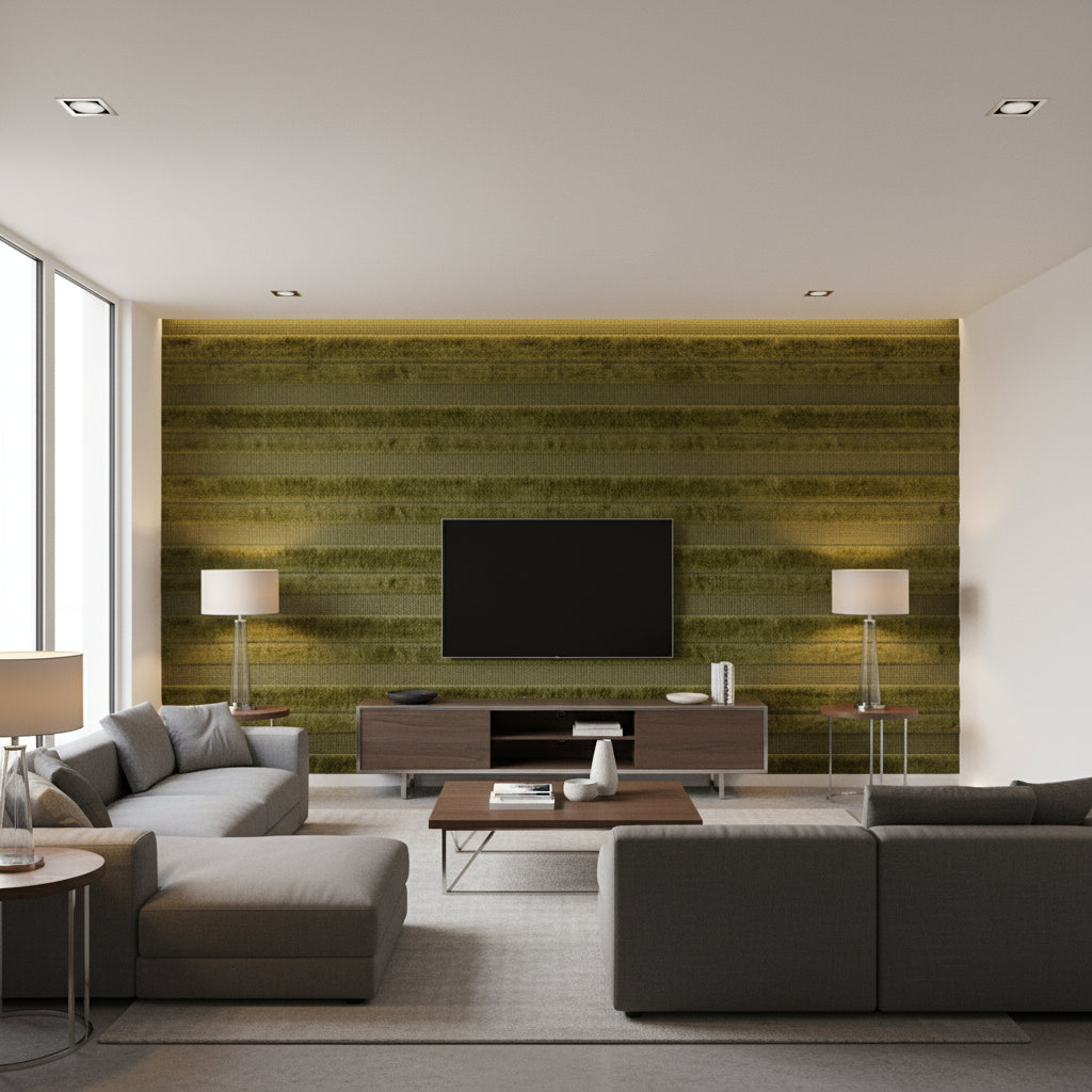 T8015508.30.0 | Kravet - Living Room Visualization (AI-generated, may not be to scale. Verify pattern scale with product specifications.)