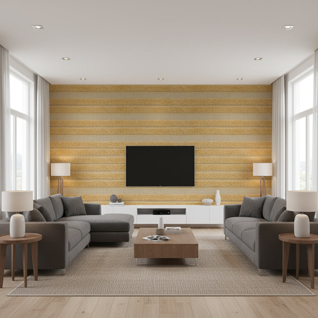 T8015508.414.0 | Kravet - Living Room Visualization (AI-generated, may not be to scale. Verify pattern scale with product specifications.)