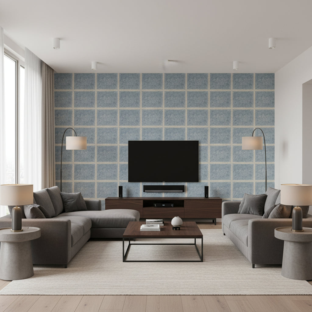 T8015508.515.0 | Kravet - Living Room Visualization (AI-generated, may not be to scale. Verify pattern scale with product specifications.)