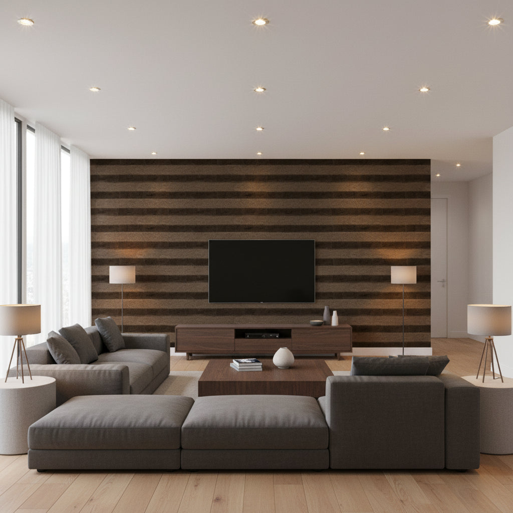T8015508.66.0 | Kravet - Living Room Visualization (AI-generated, may not be to scale. Verify pattern scale with product specifications.)