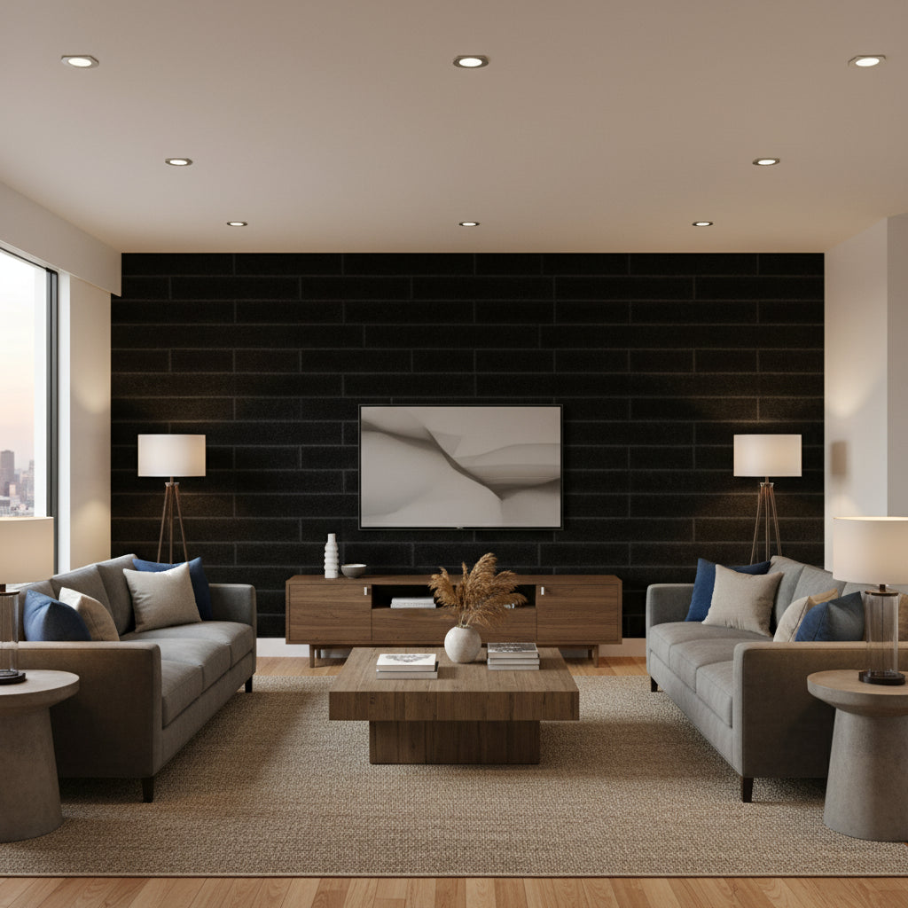 T8015508.8.0 | Kravet - Living Room Visualization (AI-generated, may not be to scale. Verify pattern scale with product specifications.)