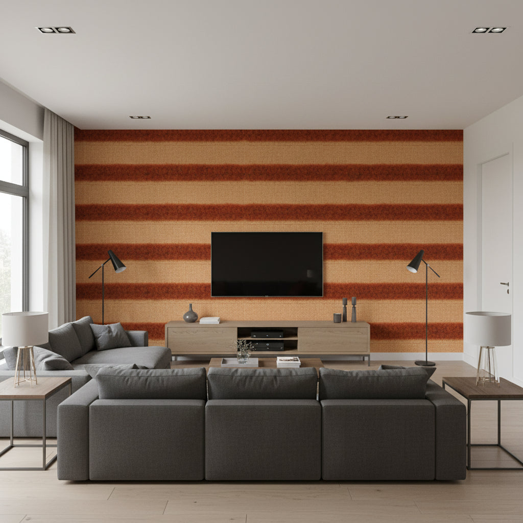 T8015508.924.0 | Kravet - Living Room Visualization (AI-generated, may not be to scale. Verify pattern scale with product specifications.)
