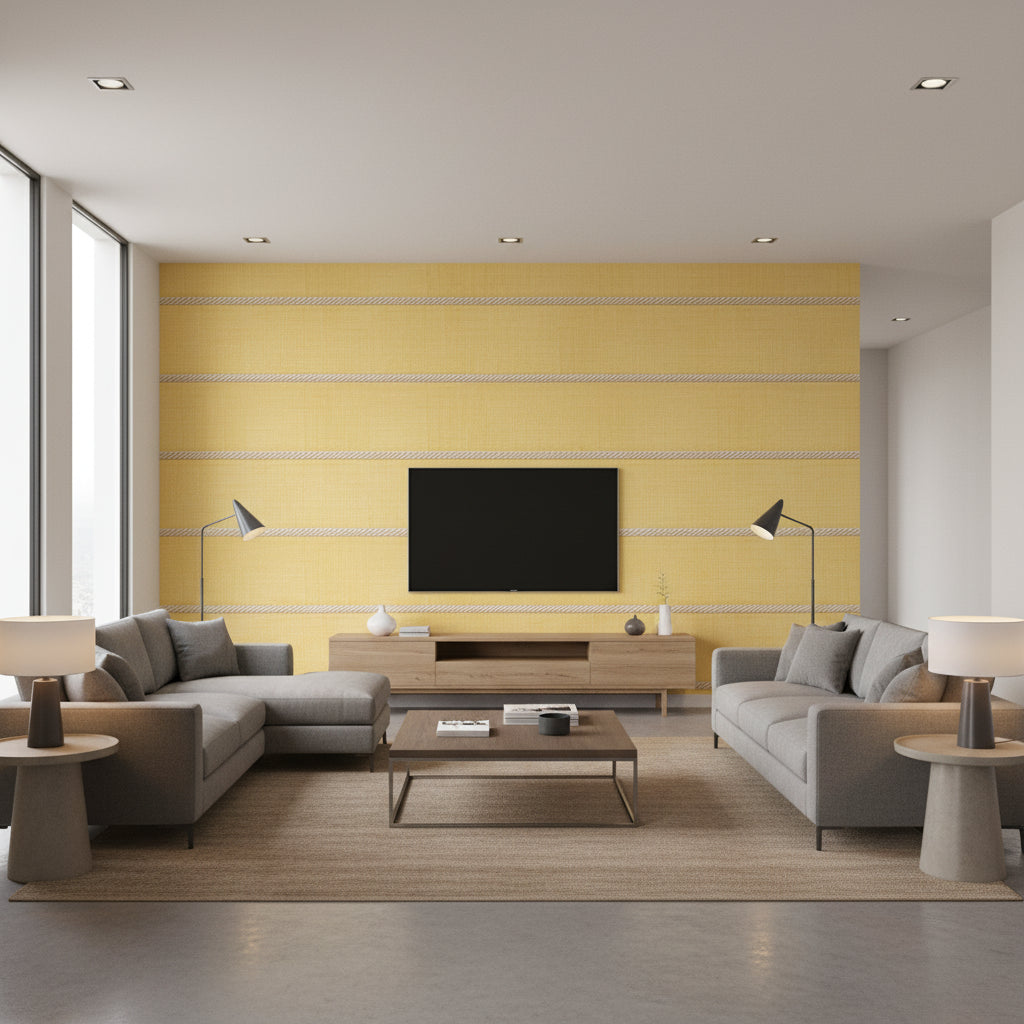 T8020105.401.0 | Kravet - Living Room Visualization (AI-generated, may not be to scale. Verify pattern scale with product specifications.)