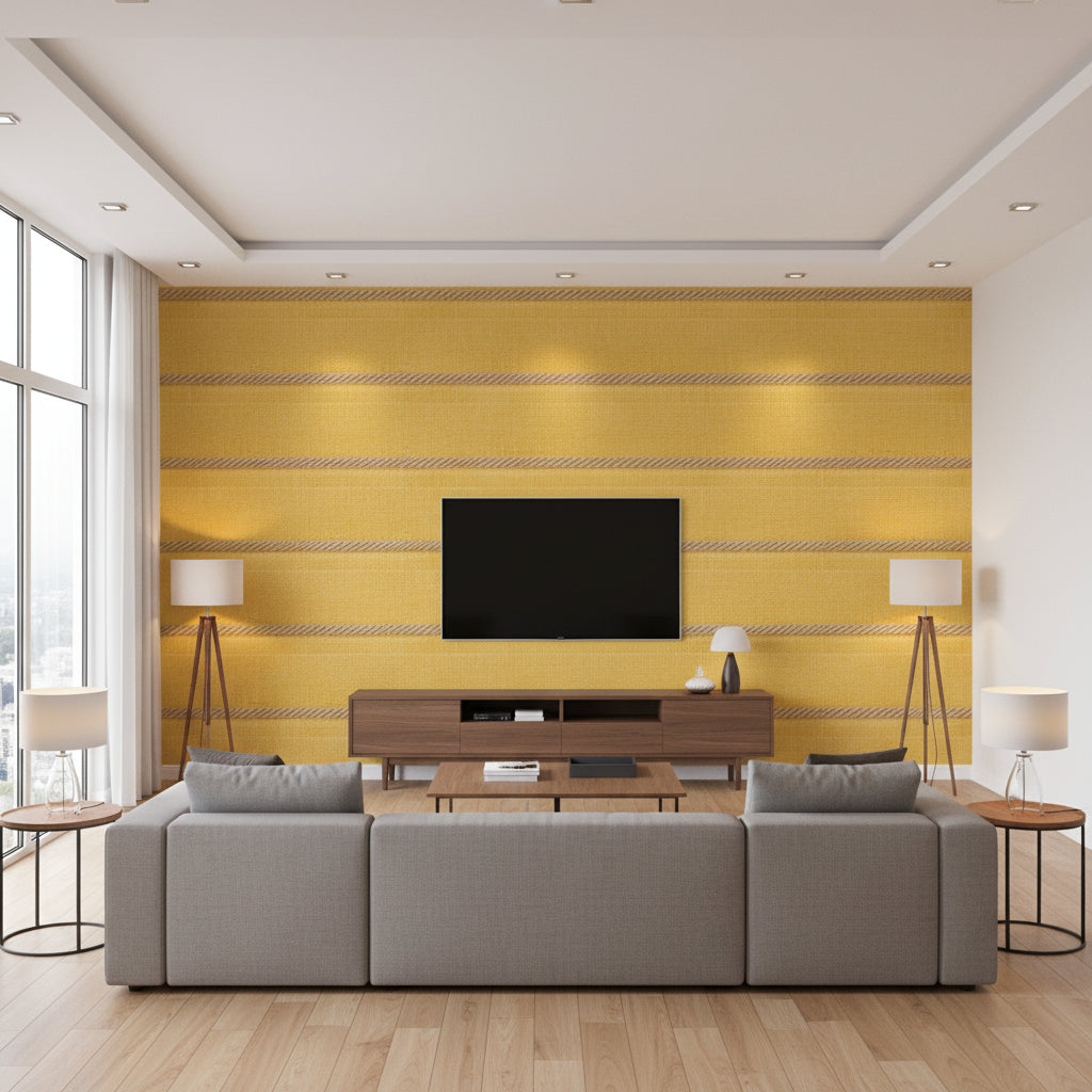 T8020105.404.0 | Kravet - Living Room Visualization (AI-generated, may not be to scale. Verify pattern scale with product specifications.)