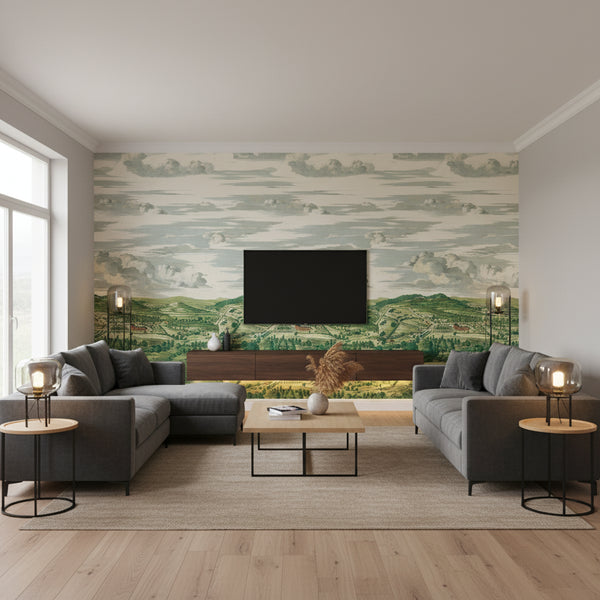 Whitcombe Park Mural Wallcovering | Thibaut