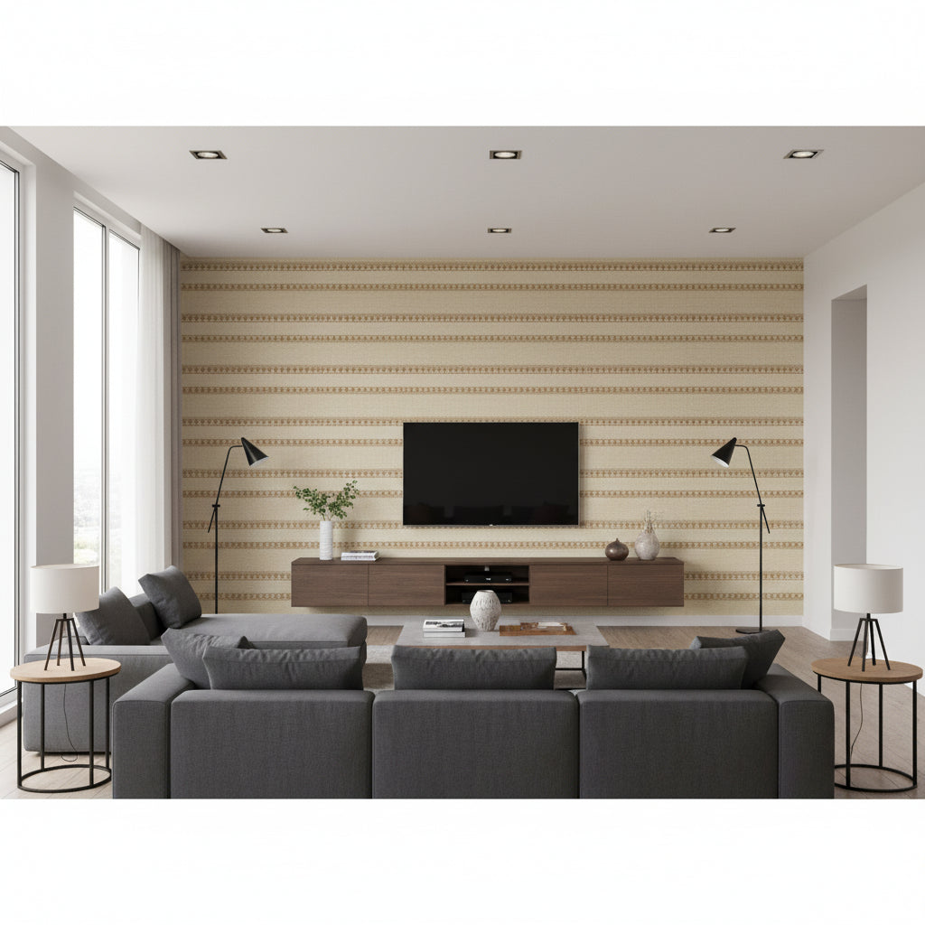 TL10169.166.0 | Kravet - Living Room Visualization (AI-generated, may not be to scale. Verify pattern scale with product specifications.)