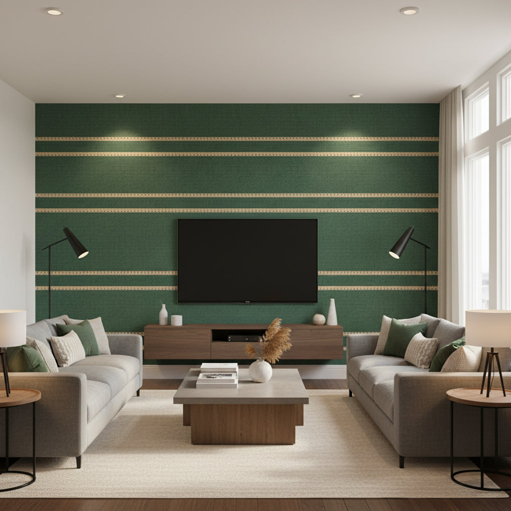 TL10169.306.0 | Kravet - Living Room Visualization (AI-generated, may not be to scale. Verify pattern scale with product specifications.)