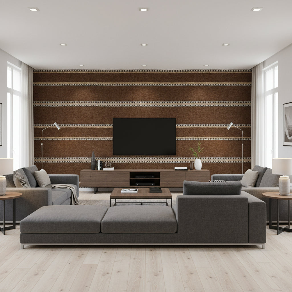 TL10169.688.0 | Kravet - Living Room Visualization (AI-generated, may not be to scale. Verify pattern scale with product specifications.)