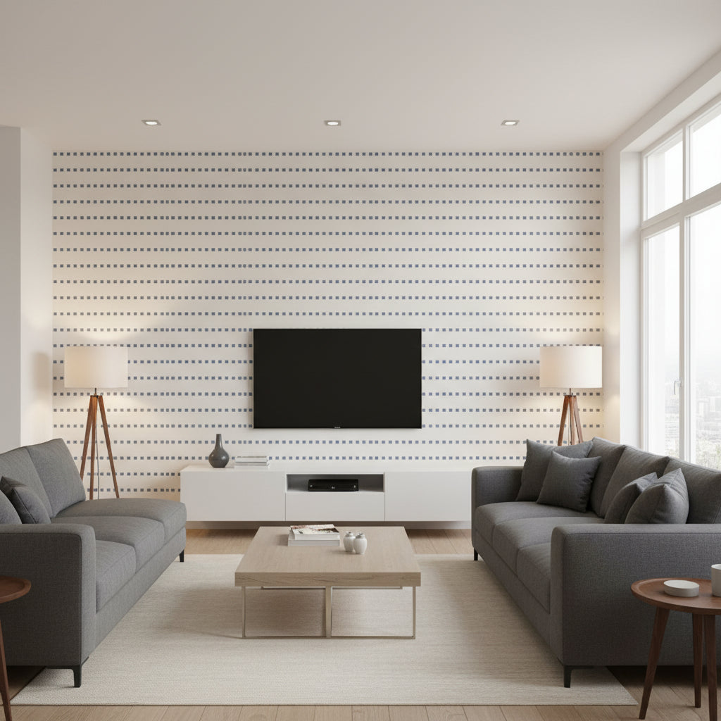 TL10172.15.0 | Kravet - Living Room Visualization (AI-generated, may not be to scale. Verify pattern scale with product specifications.)