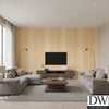 Todo Island Printed | Architectural Wallcoverings - Living Room Visualization (AI-generated, may not be to scale. Verify pattern scale with product specifications.)