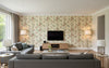 Tweety Tweet - Multi Color Bird and Rose - Living Room Visualization (AI-generated, may not be to scale. Verify pattern scale with product specifications.)