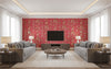 Tweety Tweet - Multi Color Bird and Rose - Living Room Visualization (AI-generated, may not be to scale. Verify pattern scale with product specifications.)
