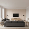 Kasbah beige | Romo - Living Room Visualization (AI-generated, may not be to scale. Verify pattern scale with product specifications.)