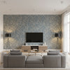 Mikado Storm | Romo - Living Room Visualization (AI-generated, may not be to scale. Verify pattern scale with product specifications.)