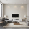 Striato Mirin | Romo - Living Room Visualization (AI-generated, may not be to scale. Verify pattern scale with product specifications.)