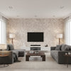 Tiami Perlino | Romo - Living Room Visualization (AI-generated, may not be to scale. Verify pattern scale with product specifications.)