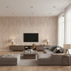 Otishi Rose beige | Romo - Living Room Visualization (AI-generated, may not be to scale. Verify pattern scale with product specifications.)