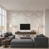Areca Mirin | Romo - Living Room Visualization (AI-generated, may not be to scale. Verify pattern scale with product specifications.)