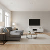 Inez Swedish Grey | Romo - Living Room Visualization (AI-generated, may not be to scale. Verify pattern scale with product specifications.)