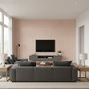 Nula Wild Rose | Romo - Living Room Visualization (AI-generated, may not be to scale. Verify pattern scale with product specifications.)
