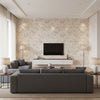 Chiya ivory | Romo - Living Room Visualization (AI-generated, may not be to scale. Verify pattern scale with product specifications.)